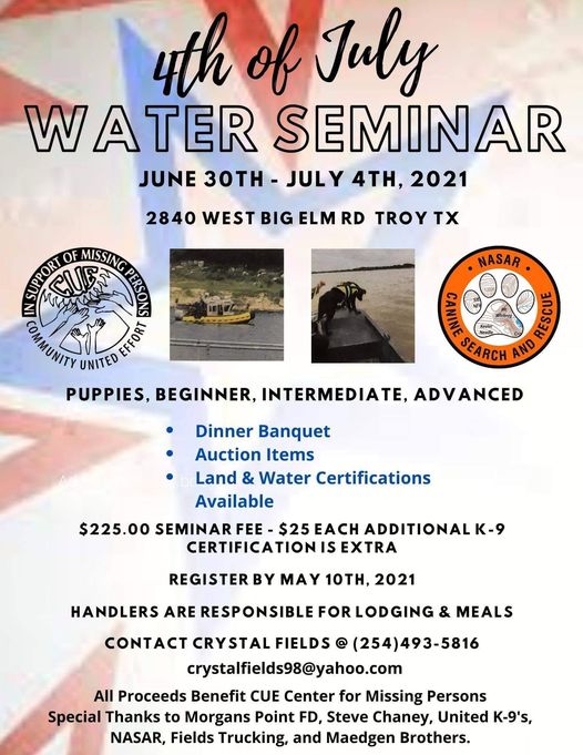 Water Seminar flyer